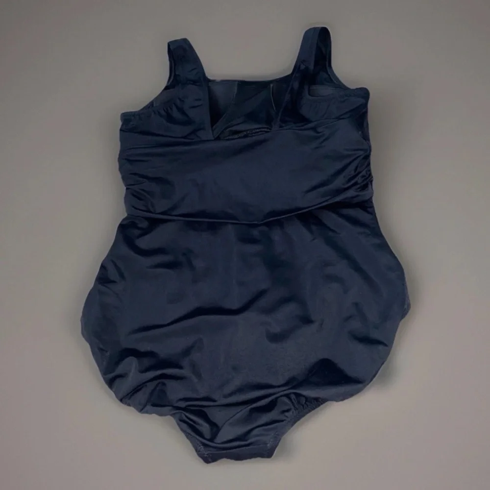Lands End Women’s Size 14 Black One‎ Piece Swimsuit